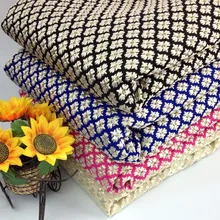 1 yardas 91*150 cm, dobby metálico tela jacquard brocade fabric, tejido telas de vestido de chaqueta de la capa diy material de costura