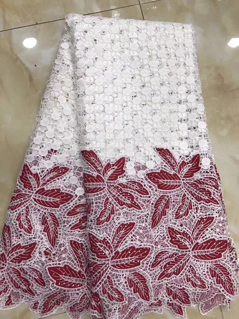 

Fashion design high quality with stones cord lace fabric For Wedding Dress Nigerian Lace Fabric