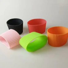 100 шт./лот чулки с силиконовй резинкой для сублимационной печати вечерние чашечные рукава группа для вторичной переработки стакан с термоизоляцией крышка от бутылки