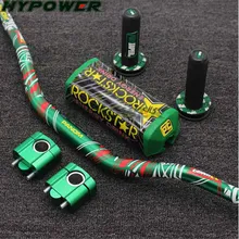 28 мм 1 1/8 ''фактурой печати 80 см толстый руль+ ручки+ бар RISER для Honda CRF250 CRF450 Байк внедорожных мотоциклов