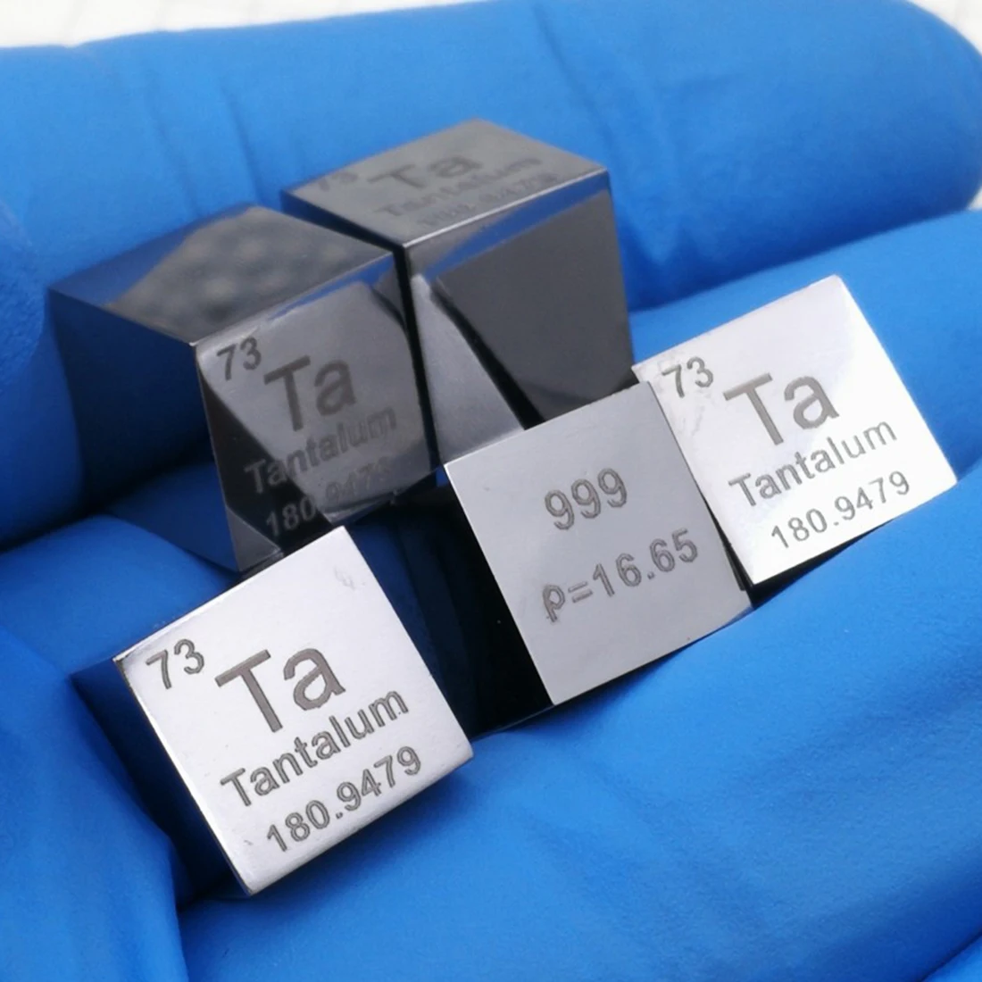  10 x 10 x 10mm Mirror Polish Tantalum Cube Periodic Table Of Elements Cube(Ta≥99.9%)