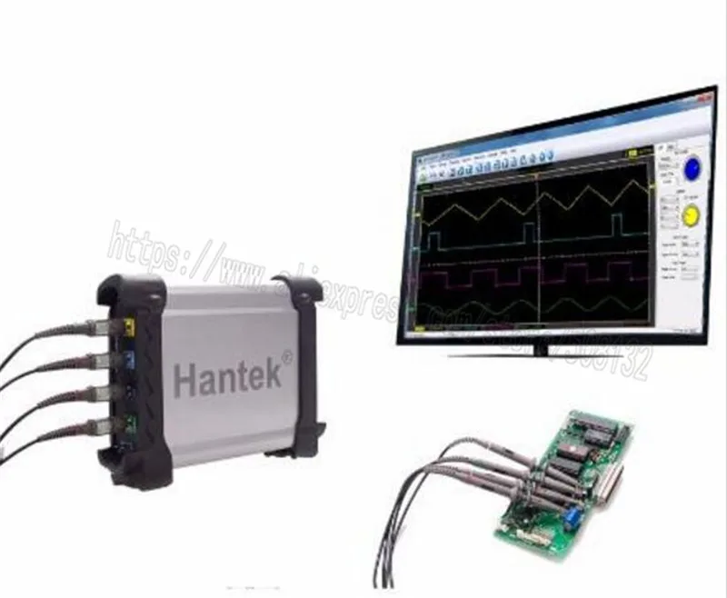 Цифровой осциллограф Hantek DSO3204A ПК USB 4 канала 200 МГц 1 Гвыб/с + 16CH логический