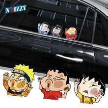 Noizzy наклейка на окна автомобиля Хо мультфильм комиксы Син-тян Мстители Наруто Бэтмен Железный человек Виниловая Наклейка Автомобильные аксессуары Стайлинг