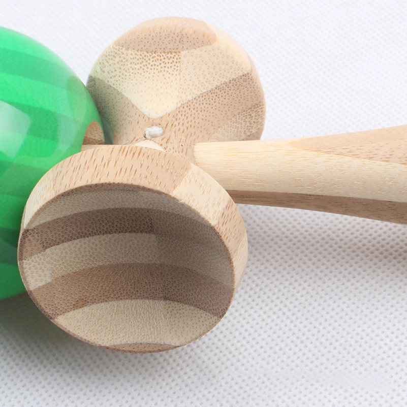 Профессиональные деревянные шары Kendama для жонглирования на открытом воздухе, игра для жонглирования, трещины, бамбуковые ПУ шарики для рисования, умелые игрушки для детей