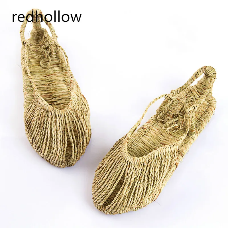 

2019 Man Sandals Summer Fashion Flat Shoes Breathable Beach Sandals Vintage Shoes for Men Natrual Handmade Sandals Big Size35-46