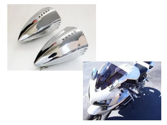 Светодиодный поворотный сигнал для мотоцикла Honda CBR 600 1000 RR Yamaha YZF R1 R6 Kawasaki Ninja Suzuki