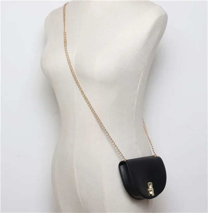 pacote leahter cintura saco de moda corrente