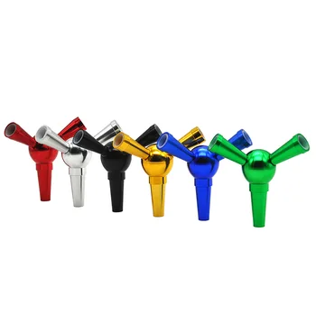

1Pcs high-grade metal hookah accessories pipe tube transducing head conversion distribution tube multiple colors