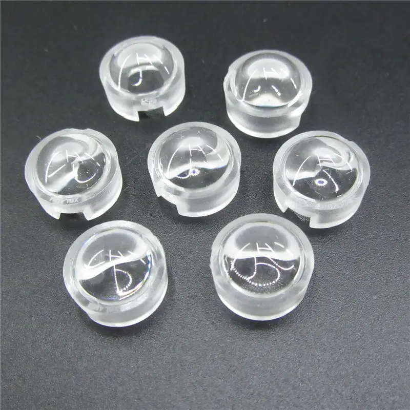 

13mm 1W 3W Mini LED Lens 15 30 45 60 90 100 Degree for IR CCTV LED PCB Convex Acrylic Lens With Holder Reflector Collimator