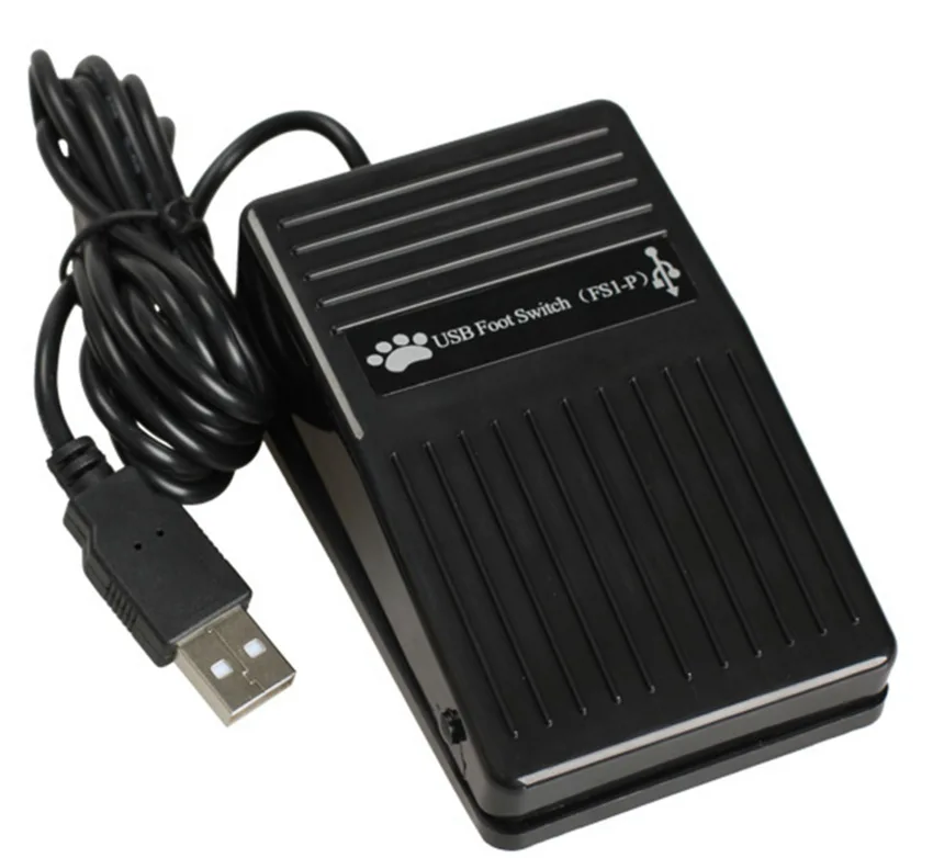

USB Foot Switch Keyboard Pedal Switch for HID PC Computer USB Action Control Pre-program Key Functions