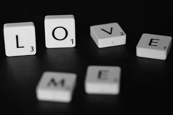 

Love text typography macro board games scrabble objects cloth silk art wall poster and prints