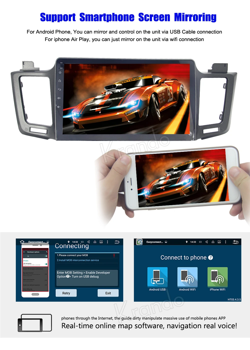 Top Krando 10.1" Android 7.1 car navigation multimedia system for toyota RAV4 2013+ audio radio gps dvd player WIFI 3G DAB+ 8 Top Krando 10.1" Android 7.1 car navigation multimedia system for toyota RAV4 2013+ audio radio gps dvd player WIFI 3G DAB+ 8