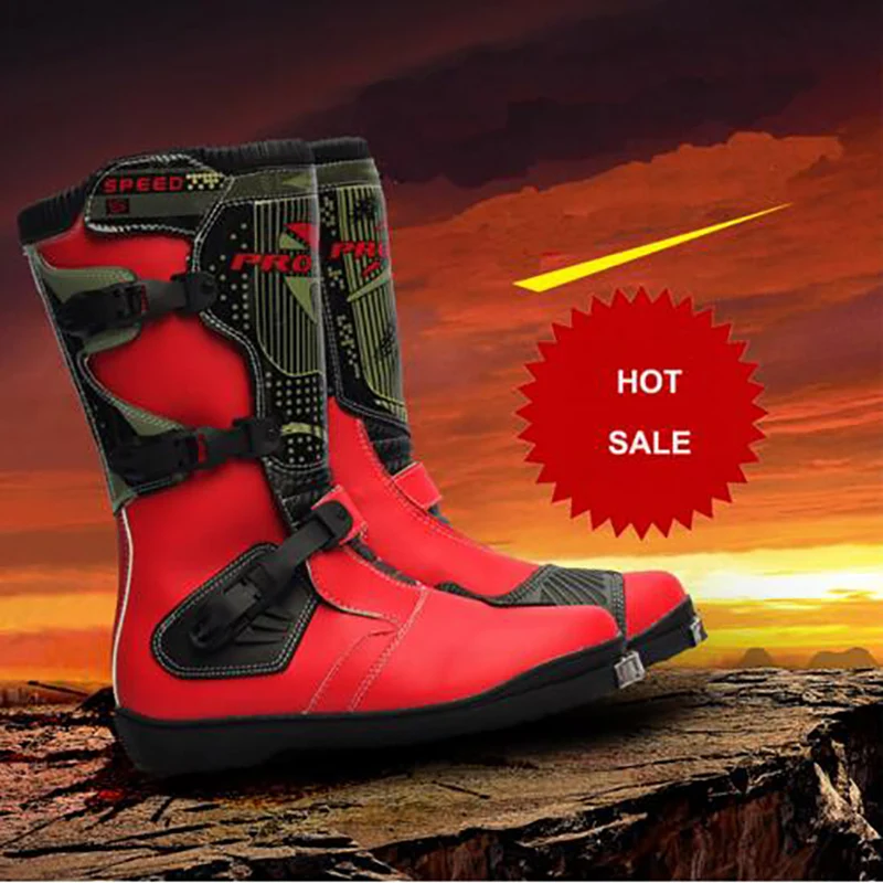 Profesional de los hombres PRO BIKER botas de montar carreras Motocross botas moto transpirable botas Zapatos
