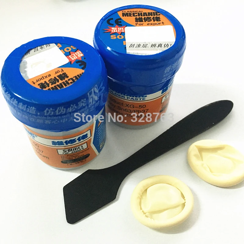 

2PCS/Lot 100% Original HK MECHANIC Solder Flux Paste Soldering Tin Cream Sn63/Pb37 XG-50