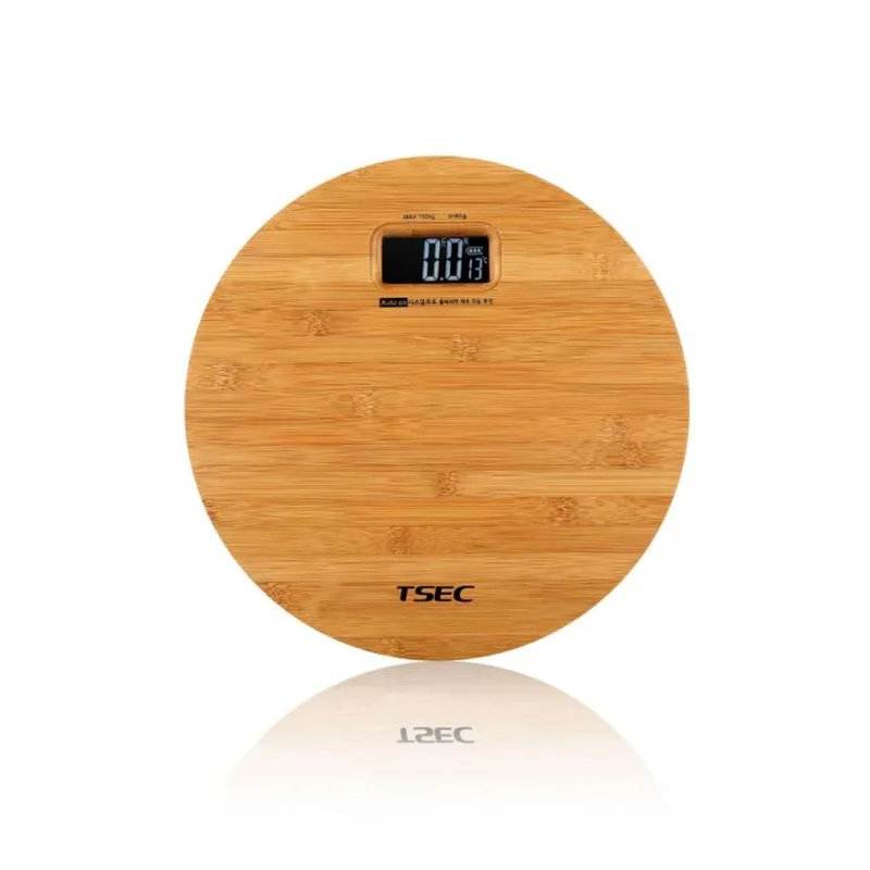 

Weight scale Round bamboo electronic scales Environmental protection anti-slip body scale Household weight scale 021