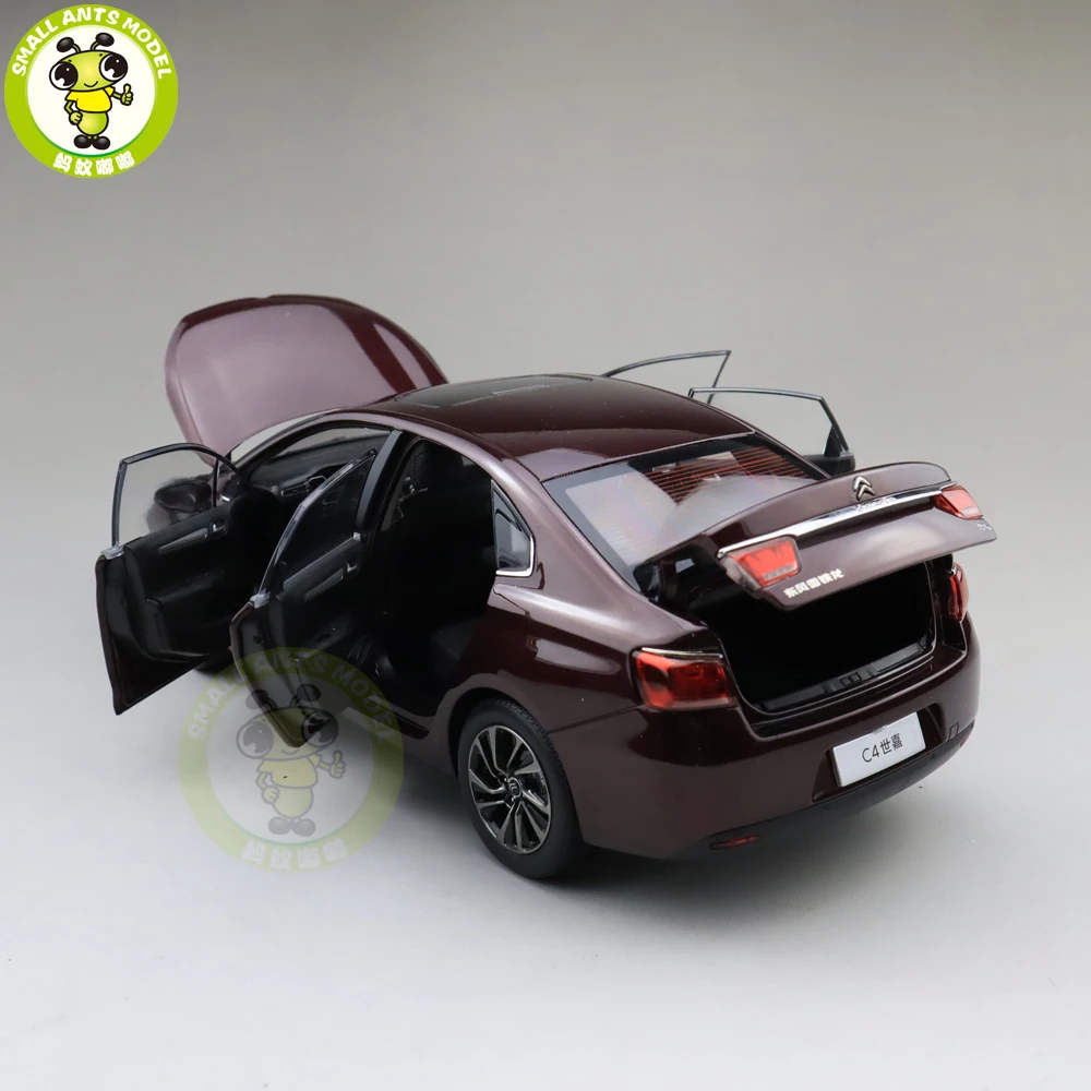 1/18 Citroen C4 C4L Diecast car model Toys Kids Boy Girl Birthday GIFTS Brown