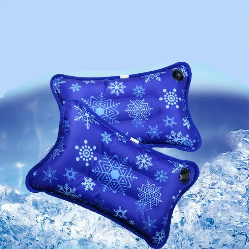 Summer Snowflake Pattern Pad Ice Water Pillow Cushion Office Students
