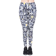 Новинка, женские леггинсы с принтом граффити, леггинсы для фитнеса, женские леггинсы, Леггинсы для тренировок