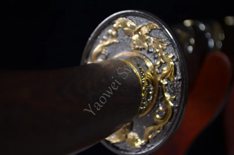 Высокое качество 38' Дамасская сложенная сталь лезвие острое палисандр Феникс Китайский Меч Цин