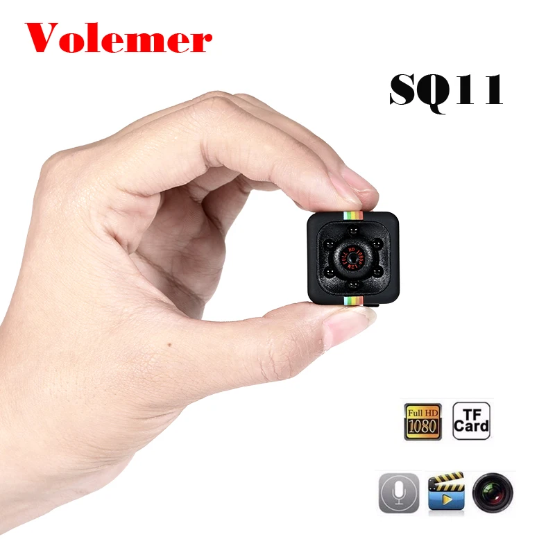 Мини камера Volemer SQ11 Спортивная мини HD DV ночного видения для тела видеокамера