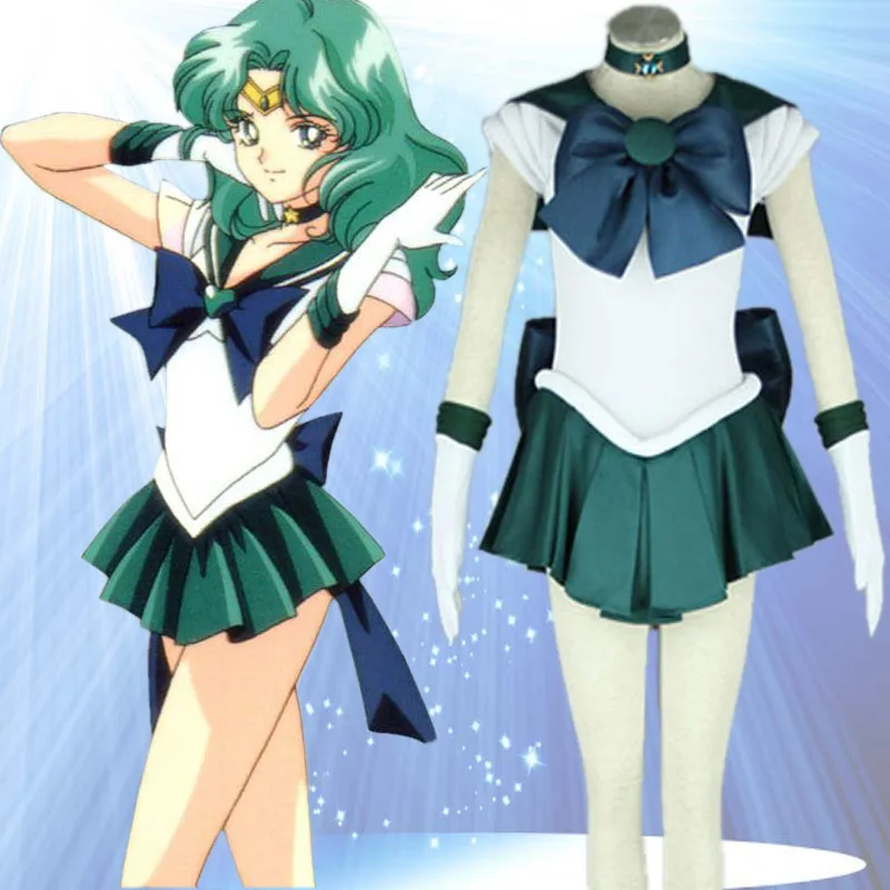 sexy plus size adult sailor moon Michiru Kaioh Sailor Neptune costume ...