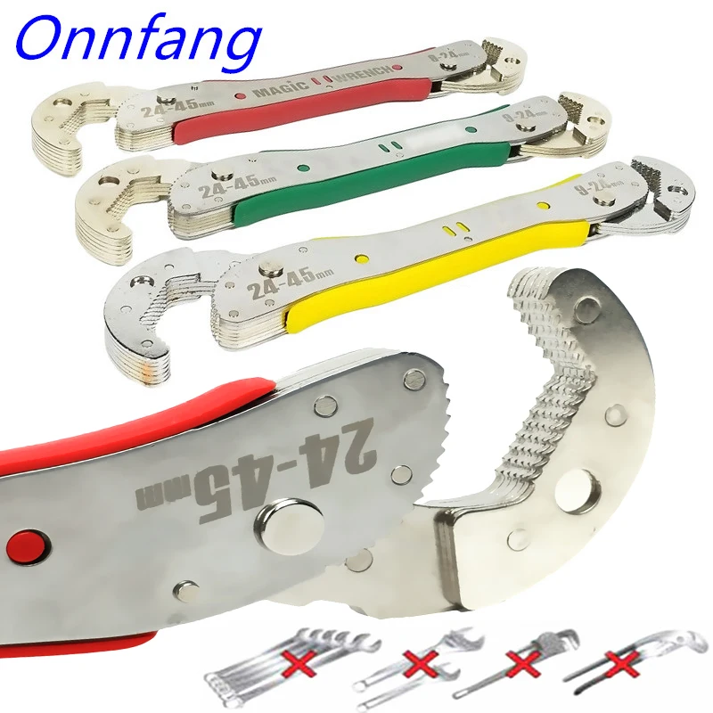 Onnfang Adjustable Wrench Multi Function Wrench Tool Universal klyuch