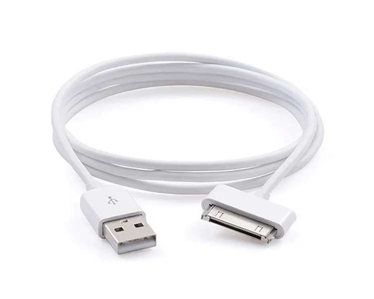 10 шт 1 м 30pin USB кабель адаптер для Apple iPhone 3GS 4 4S 4G iPad 1 2 3 iPod 5 Классический nano touch chargeur