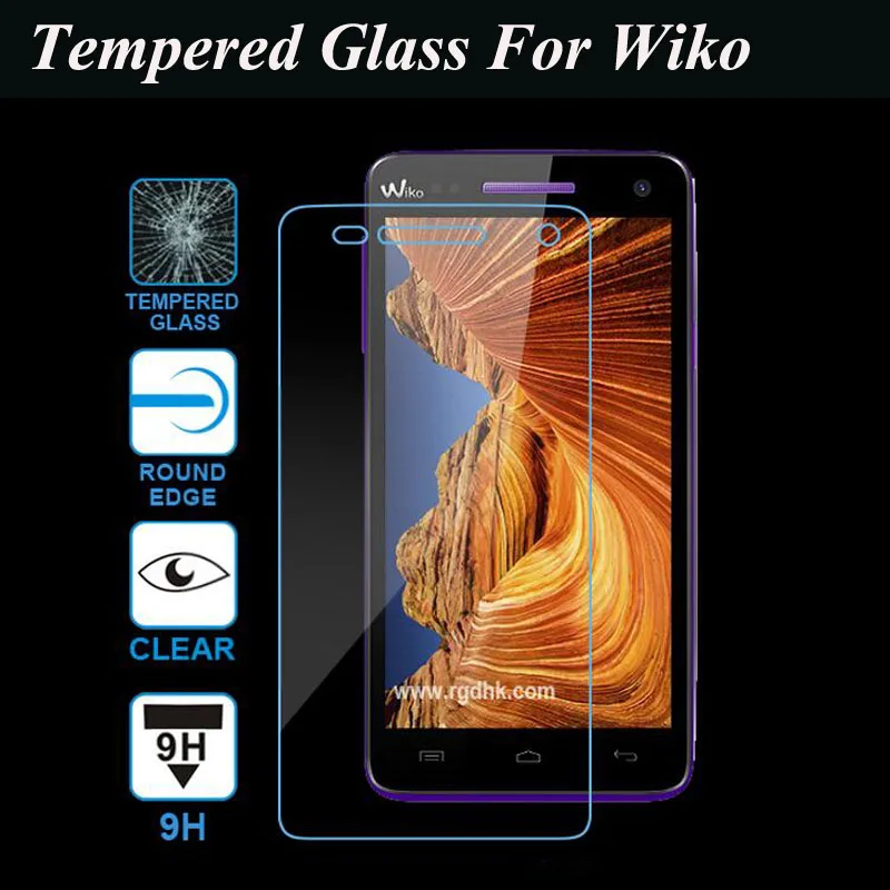 

2.5D 9H Tempered Glass Screen Protector For Wiko Pulp Fab 4G Fever Rainbow Lite UP Sunset 2 Selfy 4G Lenny 2 3 Toughened Film