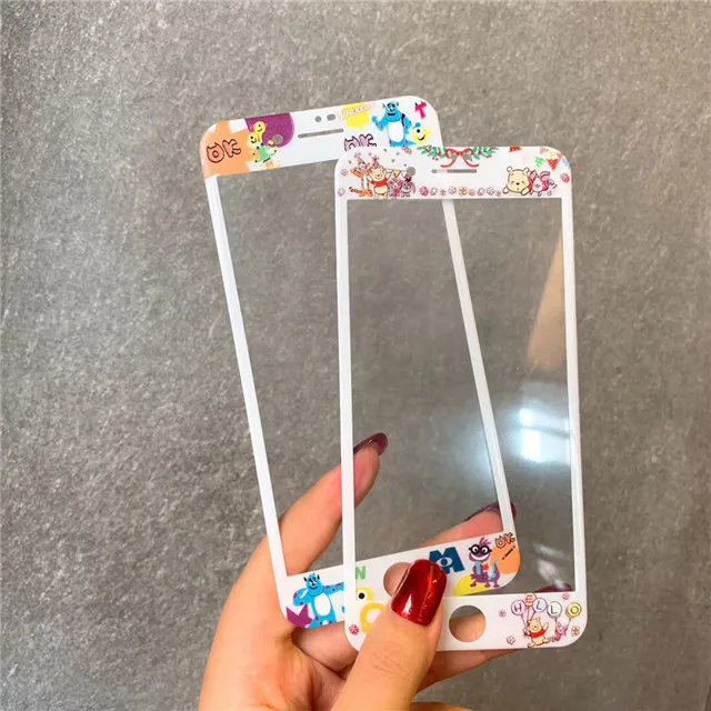 Закаленное стекло для iPhone 7 8 6 6S Plus XR X XS Max защита экрана Flim+ стеклянный чехол для телефона с рисунком Две звезды
