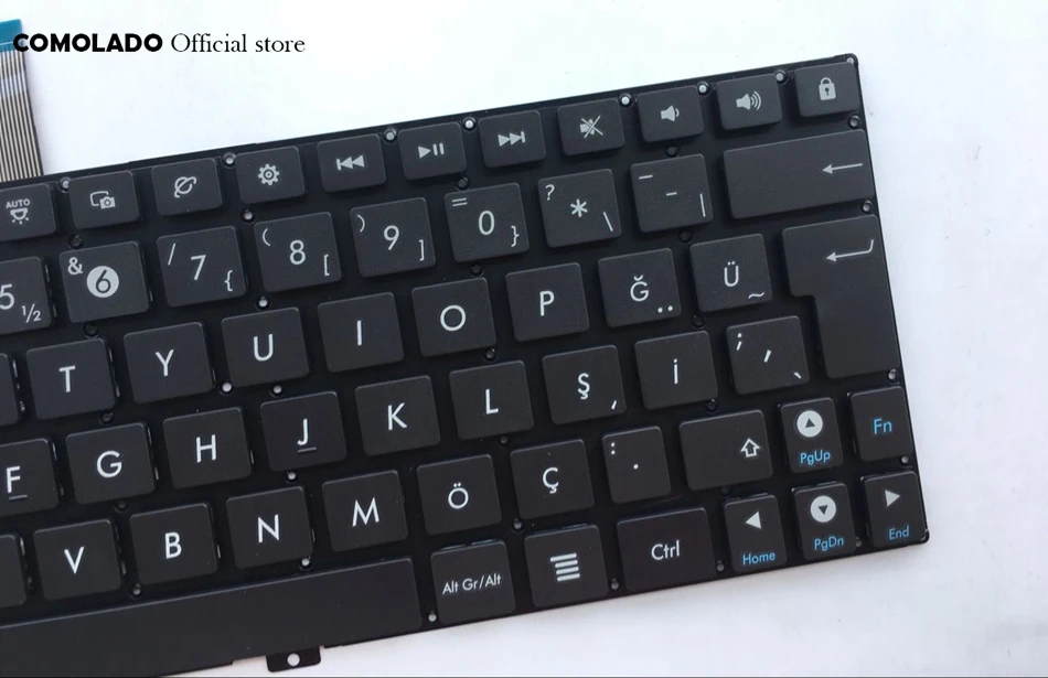 TR Turkish Keyboard For ASUS Pad TF201 TF300T TF300TL TF300TG TF201 Black without frame laptop keyboard TR Layout (2)