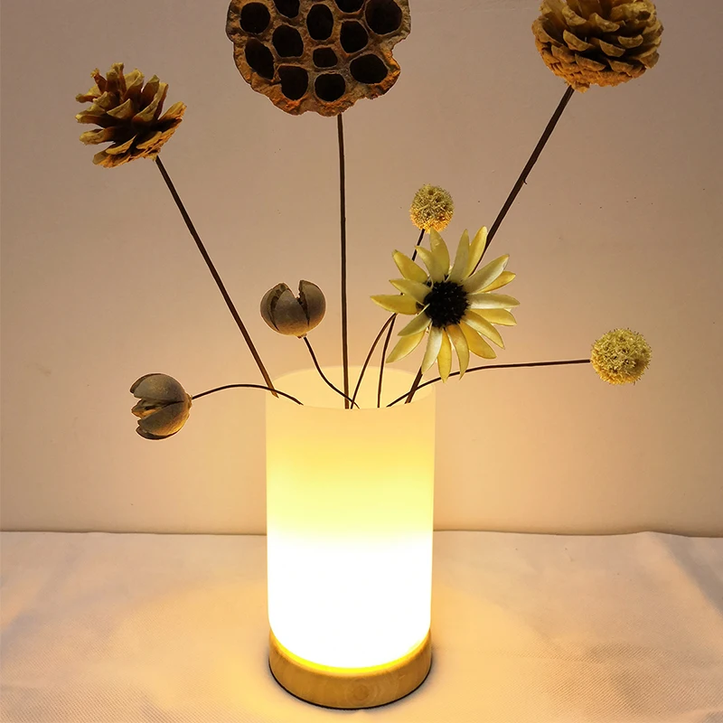Arranjo de Flor Loja de Candeeiros de Mesa para Quarto de Hotel Luz da Noite Luz de Vidro Moderno Novidade Quentes Cabeceira Restaurante Usb 4 de candeeiros de mesa para quarto cabeceira restaurante quarto de hotel