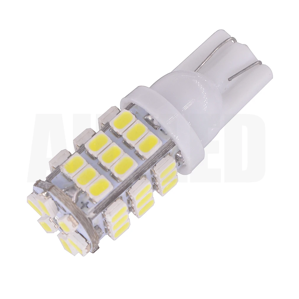 10 шт. Автомобильный светодиодный супер яркий T10 W5W 42 SMD 1206 3020 поворот стороны номерного знака светильник 2825 2827 158 168 194 13961 авто лампы DC12V