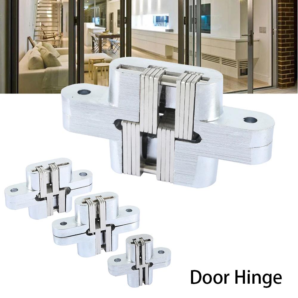 

High-quality 180 Degree Concealed Hinge Folding Heavy Built-in Door Hinges Invisible Hidden Cross Gemel Stainless Steel