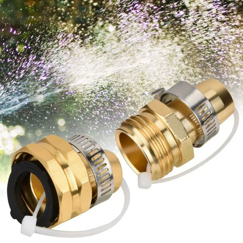 Водопровод Женский Мужской соединитель для шланга кран адаптер W/хомуты для шланга аксессуары