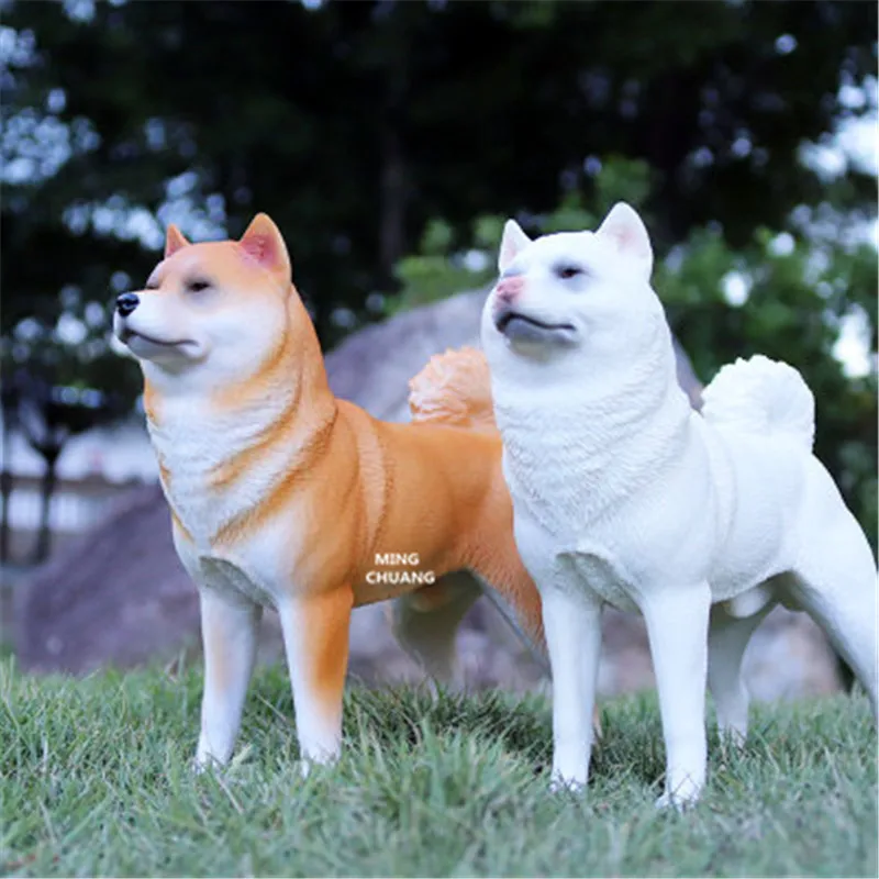 

Simulation Cute Puppy Statue Yellow Shiba inu Akita Home Decor Birthday Gift Plastic Action Figure Collectible Model Toy D988