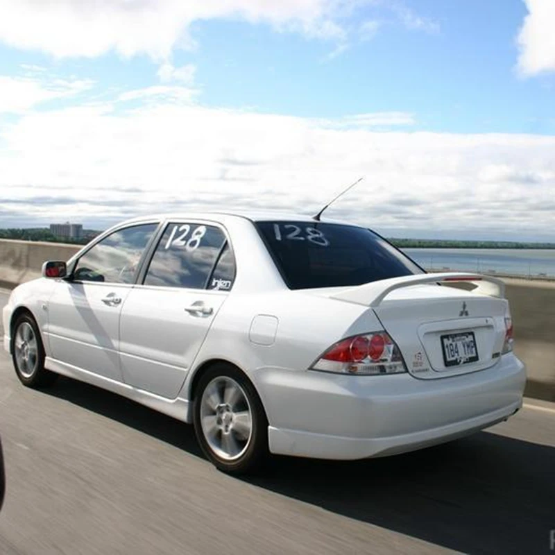 Для mitsubishi Lancer спойлер 2005-2009 Высокое качество абс материал заднее крыло праймер цвет задний спойлер для mitsubishi LANCER