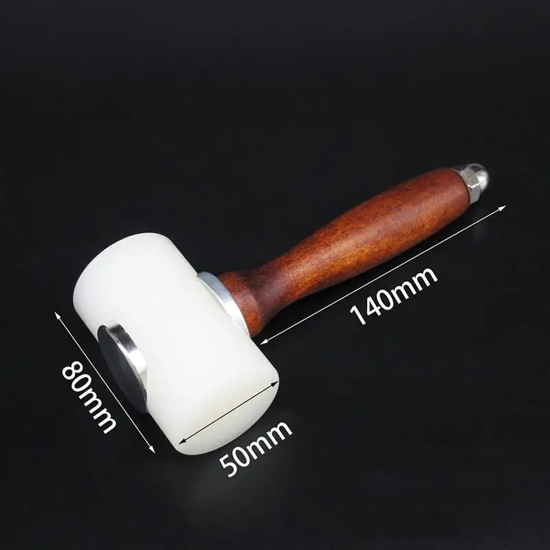 

T Shaped Hammer Nylon Mallet Carving Hammer Sew DIY Leather Cowhide Tool Kit With Wooden Handle Hand Tool For Jewelry/Craft/DIY