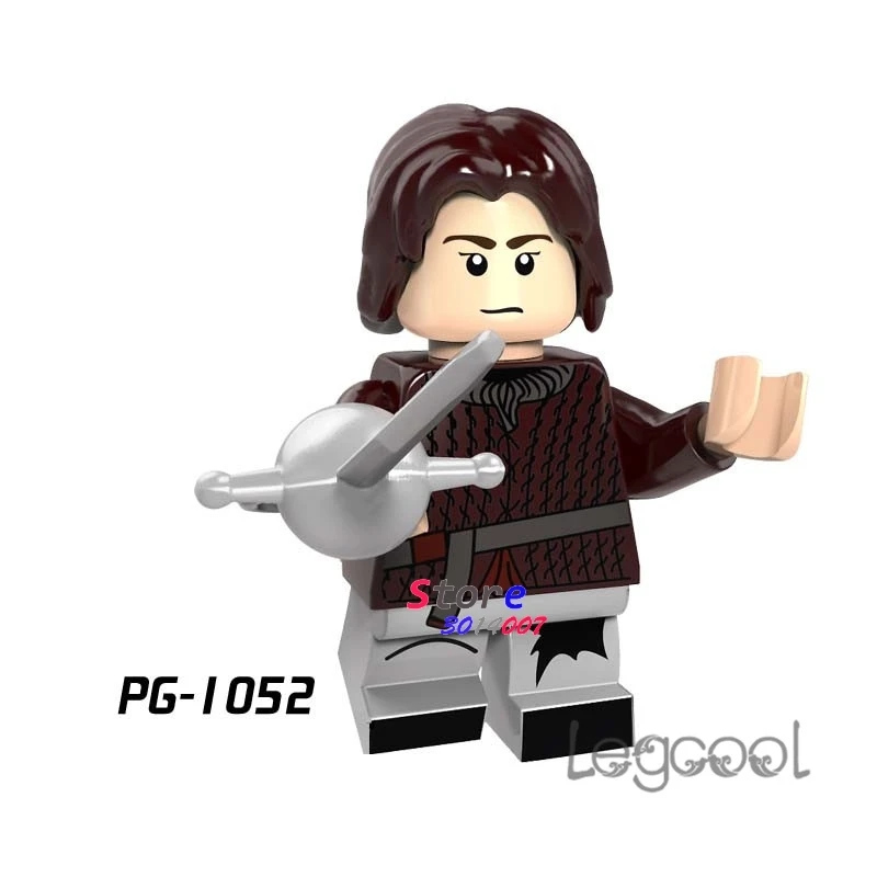 

1PCS model building blocks action figures starwar superheroes Arya Stark Game of Thrones Ice and Fire diy toys for children gift