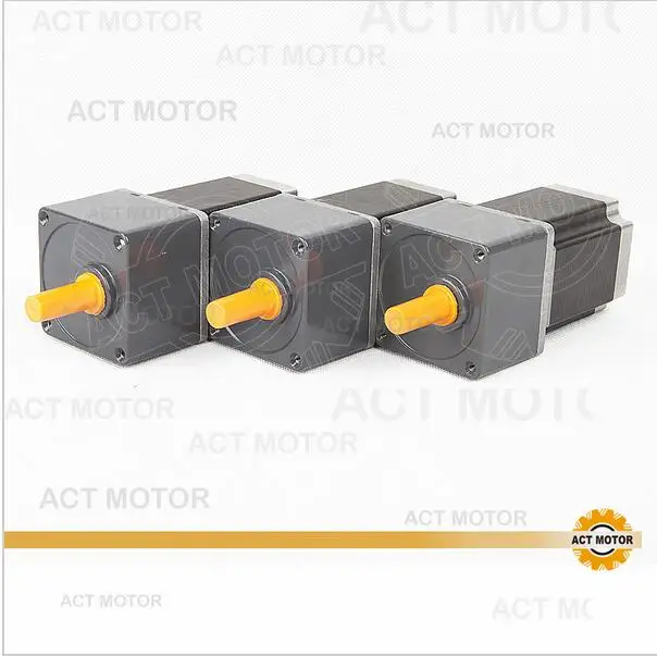 

ACT Motor 3PCS Stepper Geared Motor 57BYGH627AG15 15:1 Ratio 3A 21N.m CNC Router Laser Engraving Mill Cut