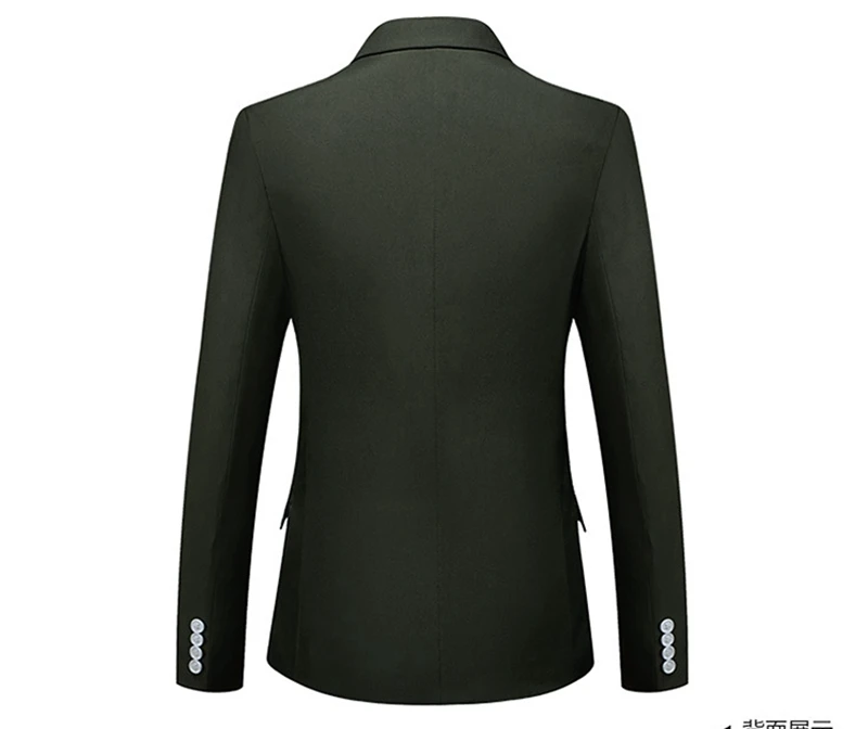  One Button Blazers Men Suits Luxury Solid Color Slim Fit Male Blazers Suits Wedding Jacket Coat Plus Size M-4XL (11)