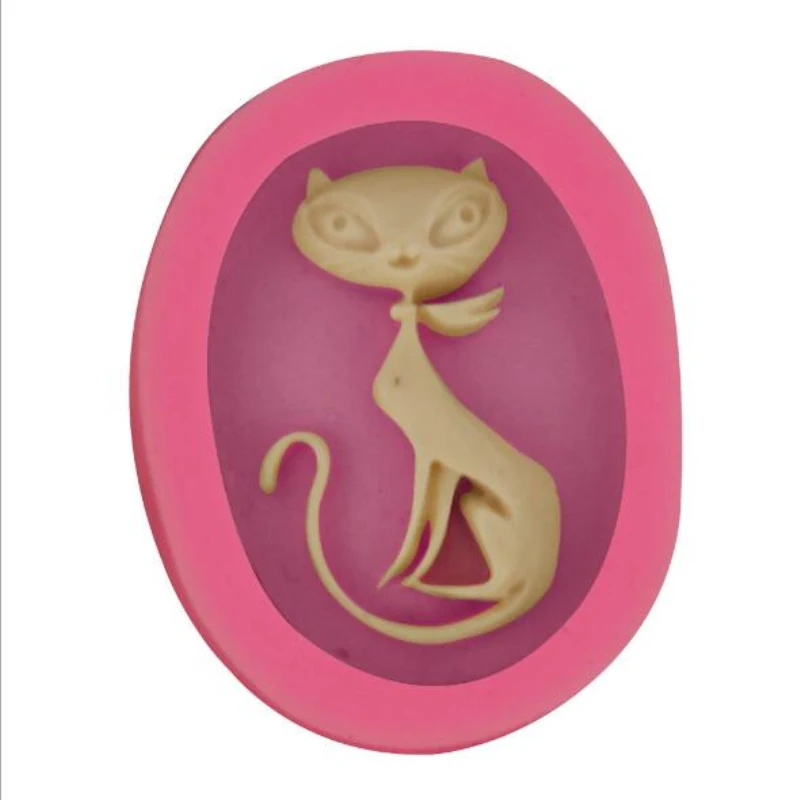 

1 PC Cute Animal Cat Silicone Mold Handmake Fox Shape Cookies Soap Form Moulds Mousse Cake Bakeware DIY Fondant Cake Model