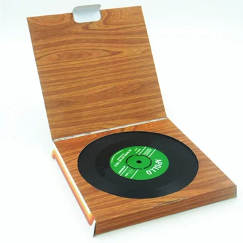 

6 Pcs/Lot Vintage Retro Silicone CD Tape Disc Design Drinks Coasters, Home Table Cup Mat Creative Decor Coffee Drink Placemat