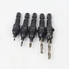 5pcs Countersink Drill Woodworking Drill Bit Set Drilling Pilot Holes For Screw Sizes #5 #6 #8 #10 #12 With a wrench ► Photo 3/6