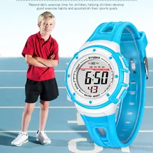 Новости детские многофункциональные 50 м водонепроницаемые часы светодиодный цифровые часы двойного действия 10,5