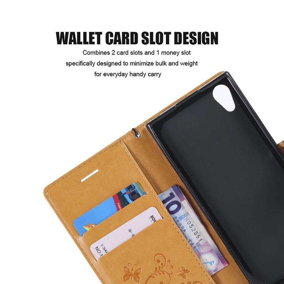 3D Flip Leather Wallet Stand Phone Case For SONY Xperia XA1 Z6 XA1 Ultra 3D Butterfly Magnetic Cover w Card Slot Fundas Coque (4)