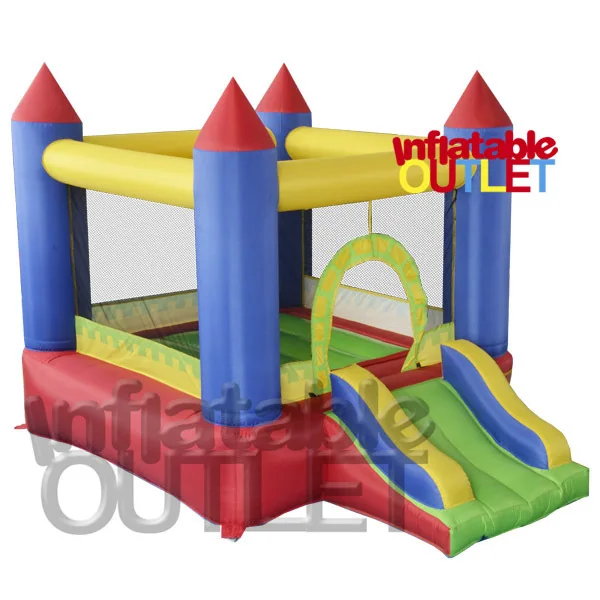 Mini residenital bouncy castle bounce house inflatable jumping castle slide bouncer free shipping