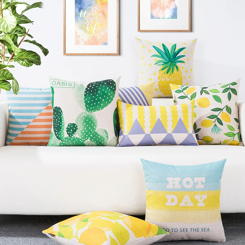 النباتات المائية الخضراء الأناناس سوان هندسي الكتان وسادة غطاء وسادة غطاء وسادة سيارة مكتب ديكور المنزل سائد أريكة النباتات المائية الخضراء الأناناس سوان هندسي الكتان وسادة غطاء وسادة غطاء وسادة سيارة مكتب ديكور المنزل سائد أريكة