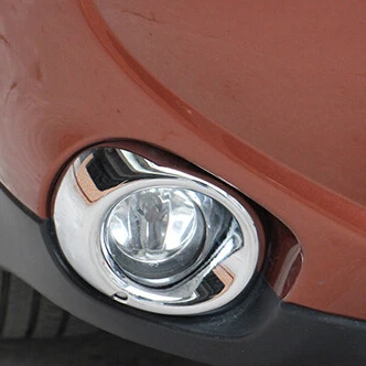Prix pour Car le style ABS Chrome Antibrouillard Avant lumière Couvercle De La Lampe Garniture Pour 2013 Mitsubishi Outlander Samurai 2 pcs/ensemble Prix pour Car le style ABS Chrome Antibrouillard Avant lumière Couvercle De La Lampe Garniture Pour 2013 Mitsubishi Outlander Samurai 2 pcs/ensemble