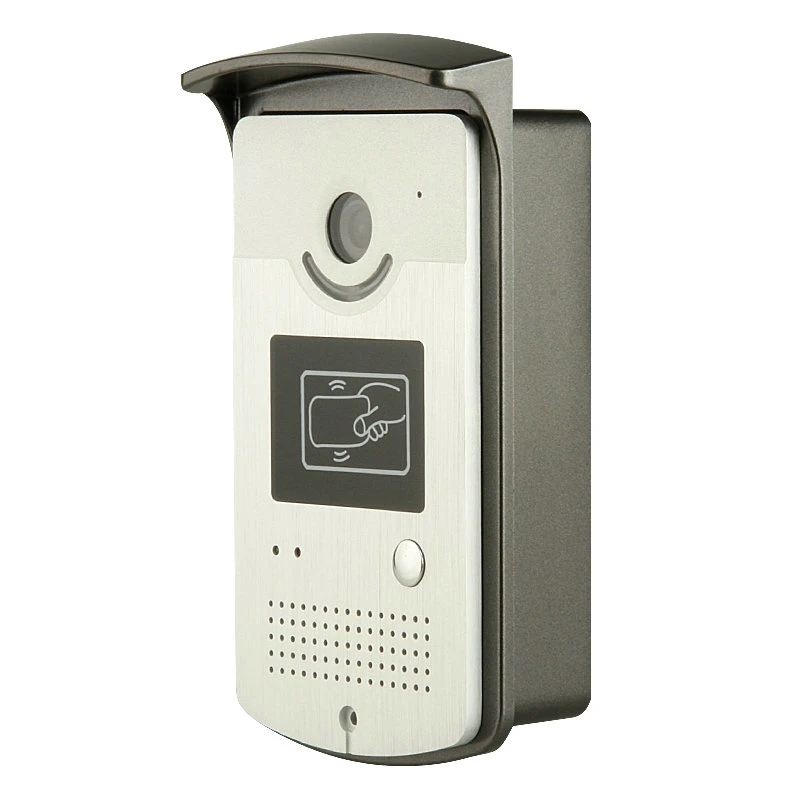 7 "TFT цветной видеодомофон с 2 мониторами 1 RFID HD дверной звонок 1000TVL камера + электрический замок