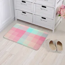 Красочный геометрический полосатый дверной коврик для гостиной спальни ванной комнаты дом в скандинавском стиле декоративный коврик Противоскользящие коврики